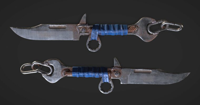 Post Apocalyptic Knife – Game Asset by Florian Neumann