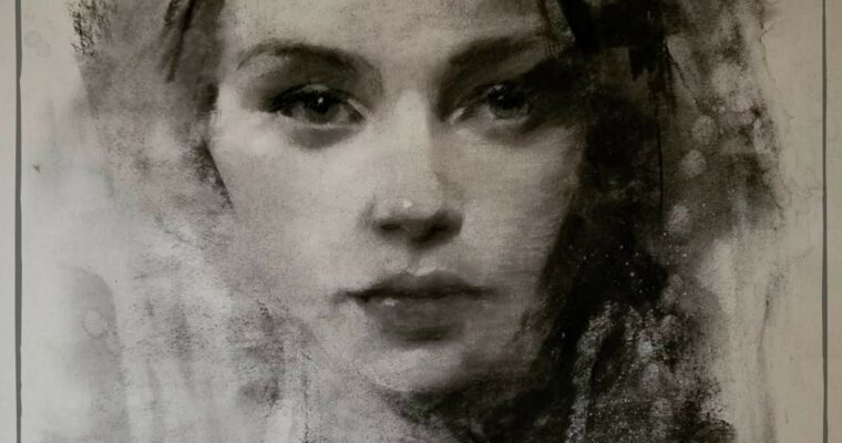 Charcoal Portraits 101 by Robert Kelley