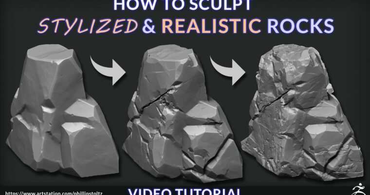 How to Sculpt Stylized Rocks by Phil Stoltz
