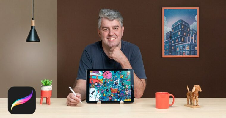 Search-and-Find Illustration in Procreate (Ilustración de estilo search and find en Procreate – PT-BR, Multi sub)