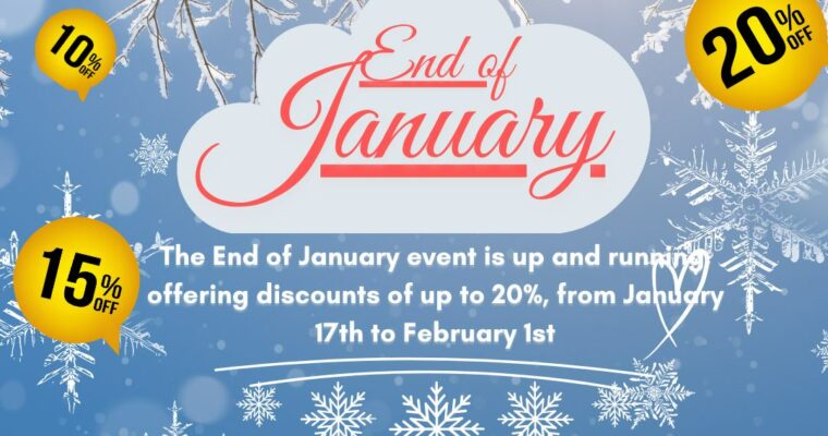 🎁 End of January ❄️ Sale