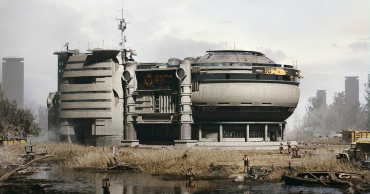 Design Futuristic Architecture Using Blender by Leo Li