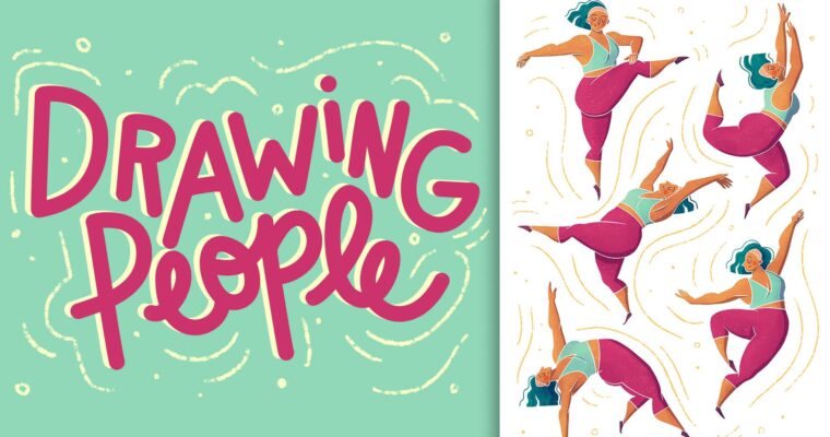 Drawing People – Creating Unique and Dynamic Character Poses in Procreate by Sarah Holliday
