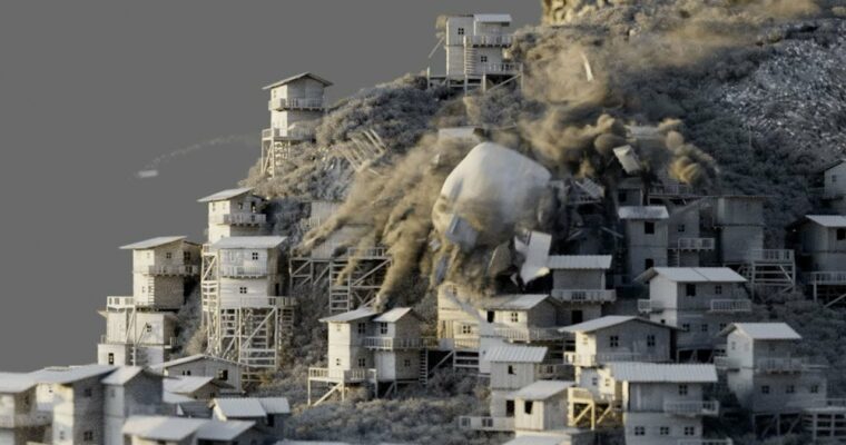 Large-Scale Cinematic Destruction in Houdini by David Silberbauer