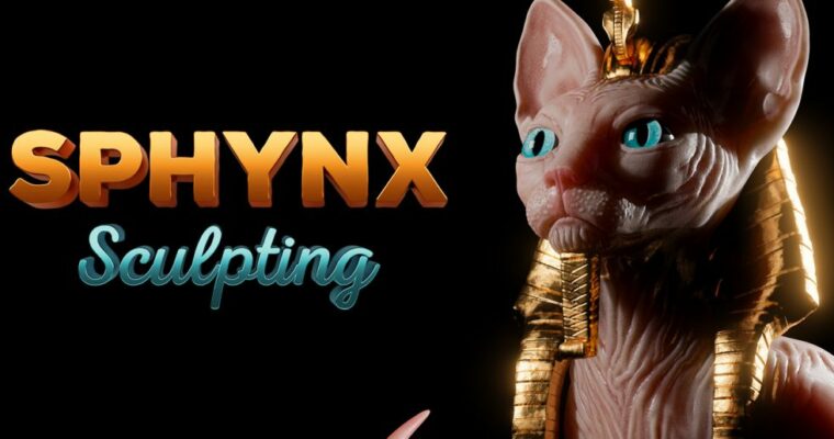 Sphynx Cat Sculpting in Blender 3D by Zach Reinhardt