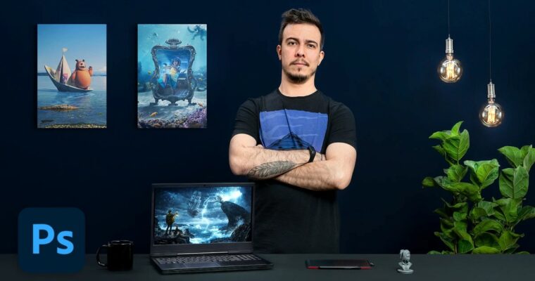 Creative Retouching in Photoshop – Create Fantasy Images by Ramon Saroldi (Retoque criativo no Photoshop – produza imagens fantásticas – PT-BR, Eng sub)