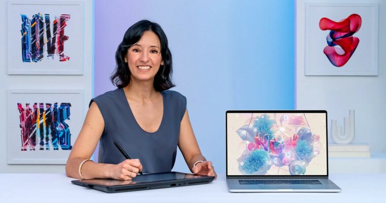 Digital 3D Lettering with Illustrated Elements by Ana Gomez Bernaus