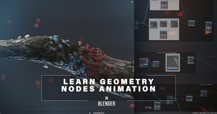 Learn Geometry Nodes Animation in Blender by Eldamar Studio
