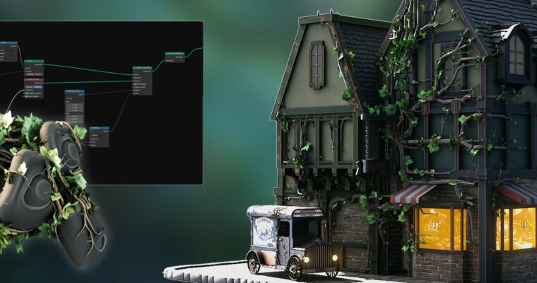 Blender 4 Geometry Nodes Workshop – Jungle Vines by 3D Tudor