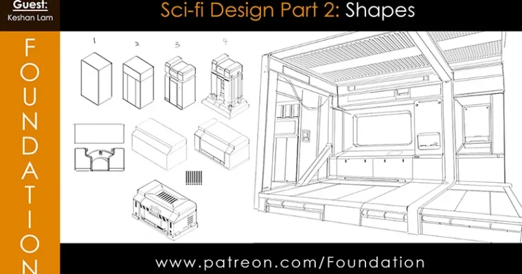 Foundation Patreon – Sci-Fi Design Part 2 – Shapes by Keshan Lam
