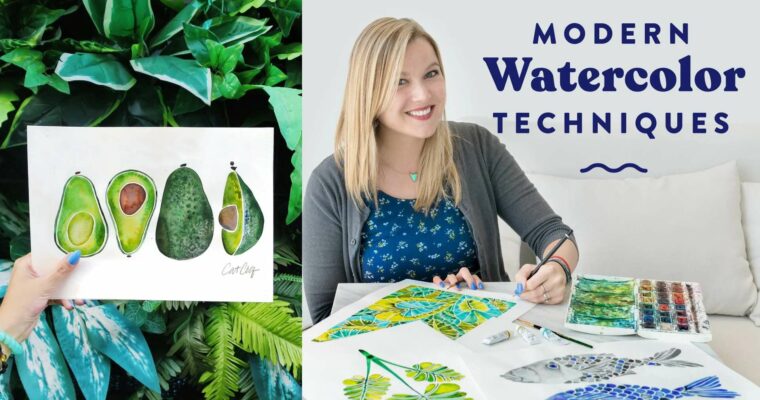 Modern Watercolor Techniques – Explore Skills to Create On-Trend Paintings