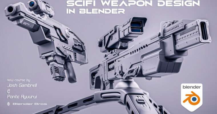 SciFi Weapon Design In Blender [Remastered]