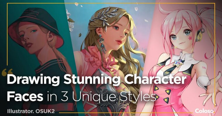 Drawing Stunning Character Faces in 3 Unique Styles [Coloso, OSUK2, GBC Dub]