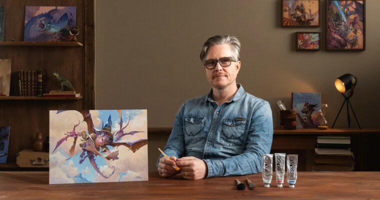 Fantasy Acrylic Painting by Jesper Ejsing