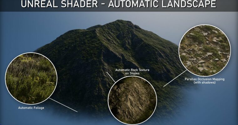 Unreal Shader Automatic Landscape by Michael Gerard