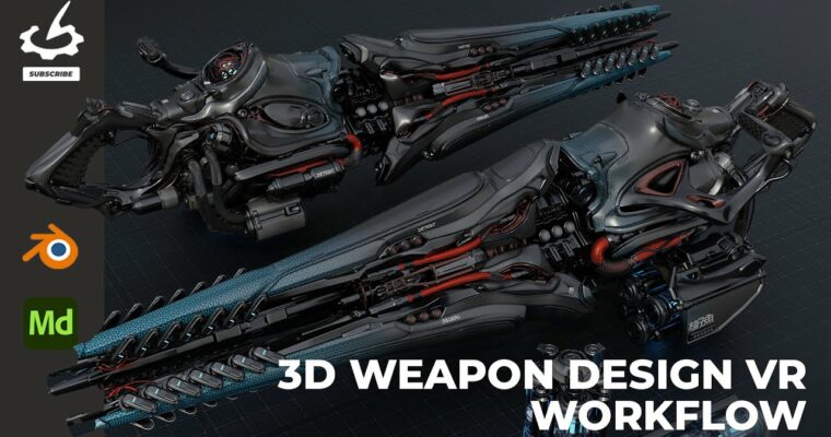 3D Weapon Design VR Workflow by Bryant Momo Koshu