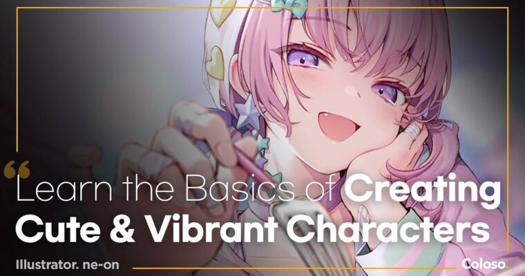 Creating Adorable Character Illustrations with Vivid Colors (透明感あふれる可愛い女の子イラスト入門イラストレータ) [Coloso, ne-on [Neon], GBC Dub]