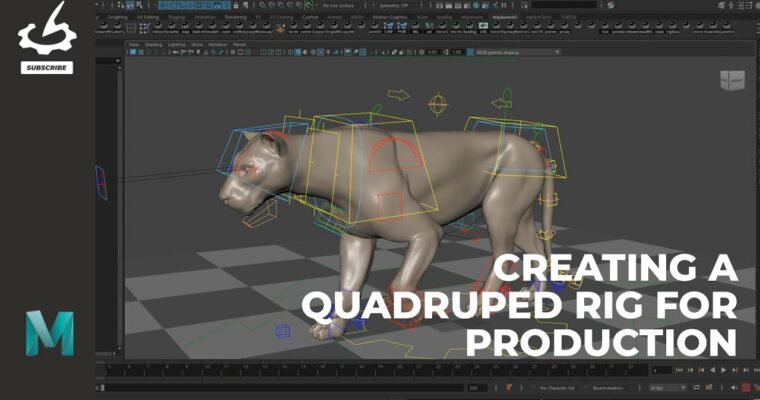 Creating a Quadruped Rig For Production by Paween Sarachan