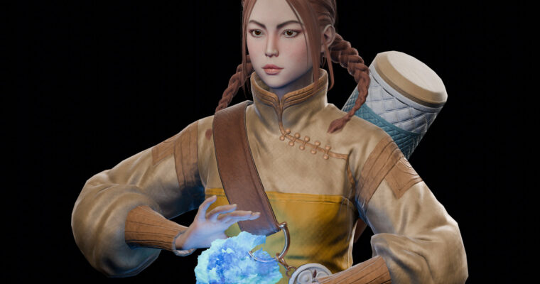 3D Game character modeling with Blender – Full videos process & Resources by Flycat