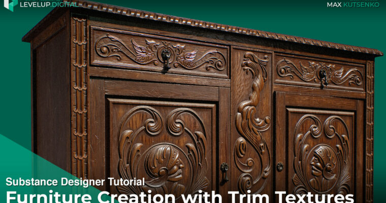 Furniture Creation with Trim Textures by Max Kutsenko
