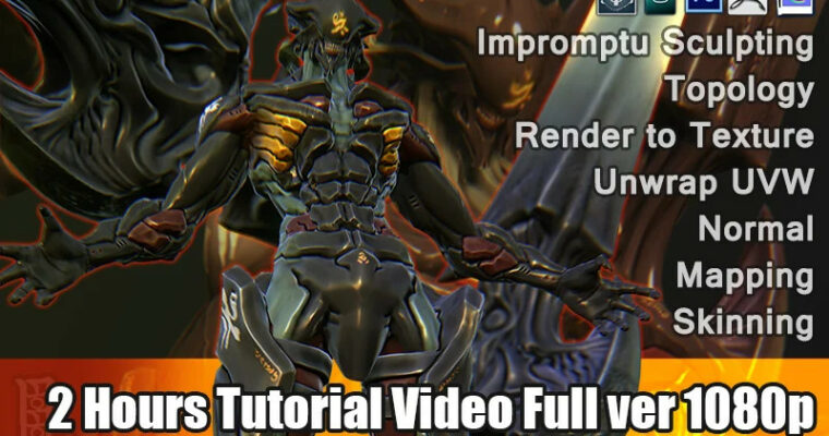 Game Character Modeling Tutorial Video 2 hours Full HD (no voice) by MDH
