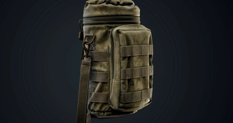 Realistic- Water Bottle Pouch Full Creation Process Video Tutorial ( +9 Hours ) + Project Files Vol.01 by G_Pouraskar