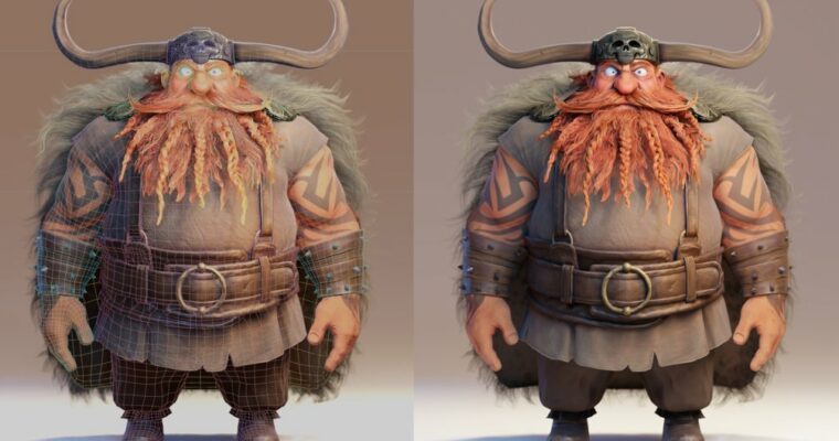 Viking modeling – Blender – process videos and project files by Flycat