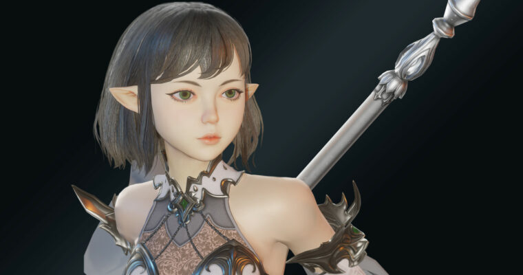 Wizard – Game Character modeling process – Blender 3.6 by Flycat