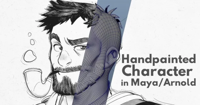 Hand-Painted Character with 2D look Maya (ENG,ESP) by Mani Salguero