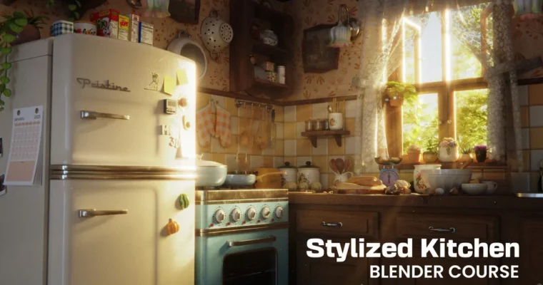 Stylized Kitchen Course A Complete Guide To Create Beautiful 3d Scenes In Blender by Pradeep Durai