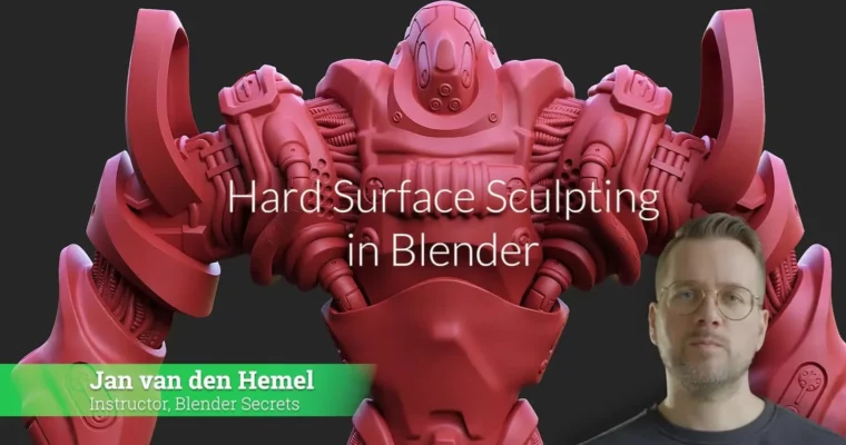 Hard Surface Sculpting in Blender by Jan van den Hemel