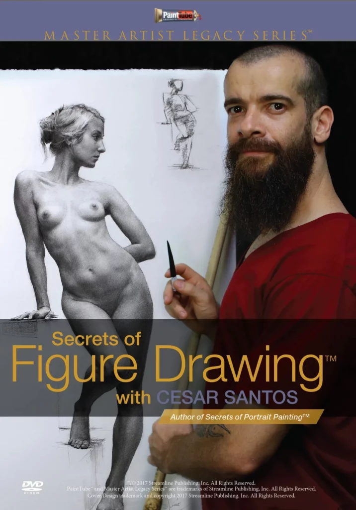 A detailed charcoal drawing of a human figure, showcasing anatomical accuracy and dynamic pose.