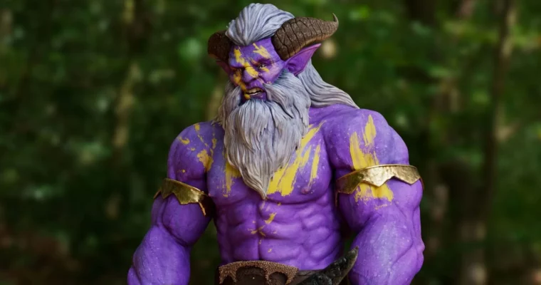 Bipedal Creature Texturing by Nastasia Bois