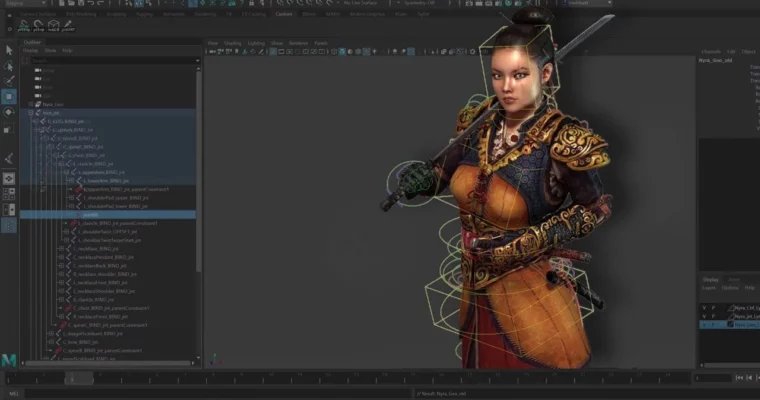 Character Rigging in Maya for Game Production (HD) by Taylor Whitsett
