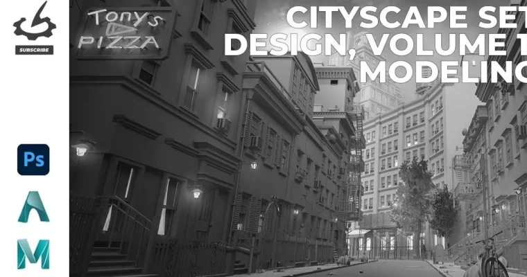 Cityscape Set Design, Volume 1 Modeling by Tony Ianiro