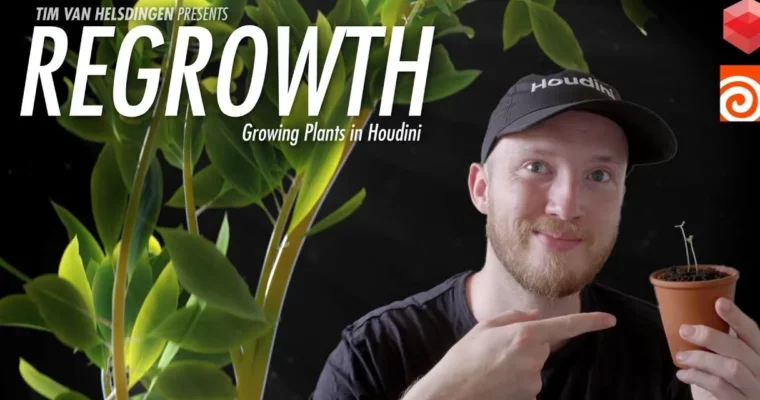Regrowth – Growing Plants in Houdini by Tim Van Helsdingen