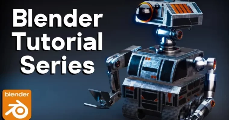 Sci-Fi Construction Robot (Blender Tutorial Series) by Ryan King Art