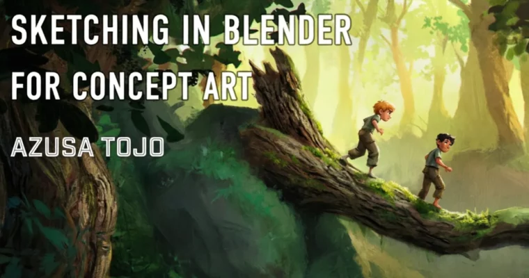 Sketching in Blender by Azusa Tojo