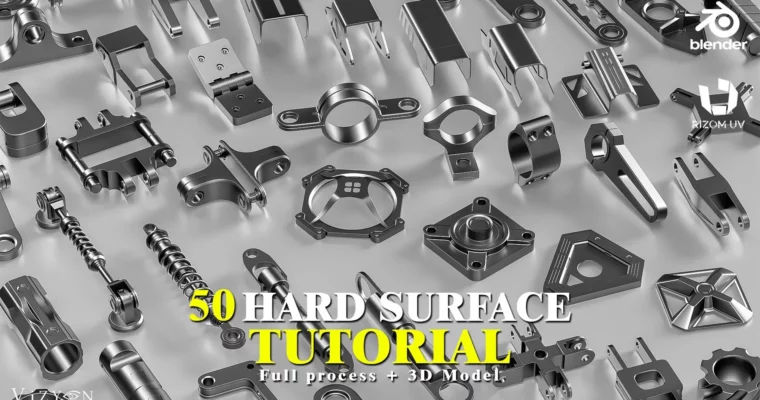 50 Hard Surface Kitbash + Full Process Tutorial by Vizyon Designers