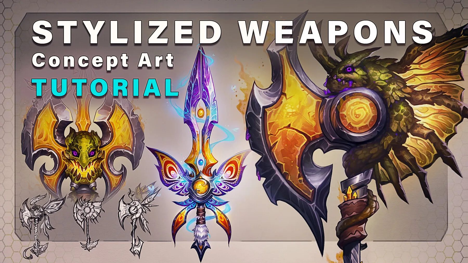 Creating Stylized Weapon Concepts - Tutorial by Jenny Brozek