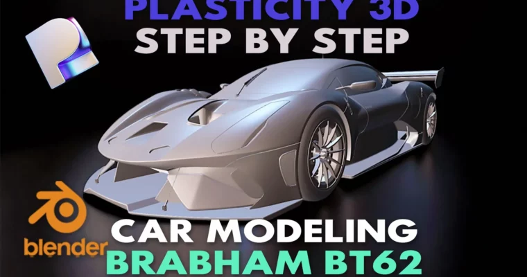 High-Detail Car Surface Modeling for Plasticity 3D Brabham BT62 by Poly Paul