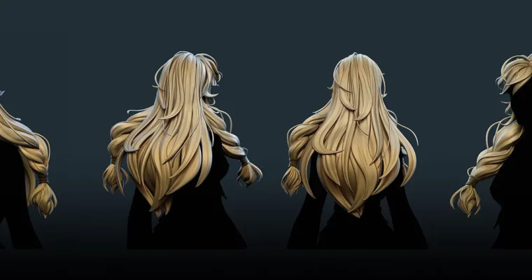 Tutorial. Sculpting Stylized hair in Zbrush by Anna Beganska