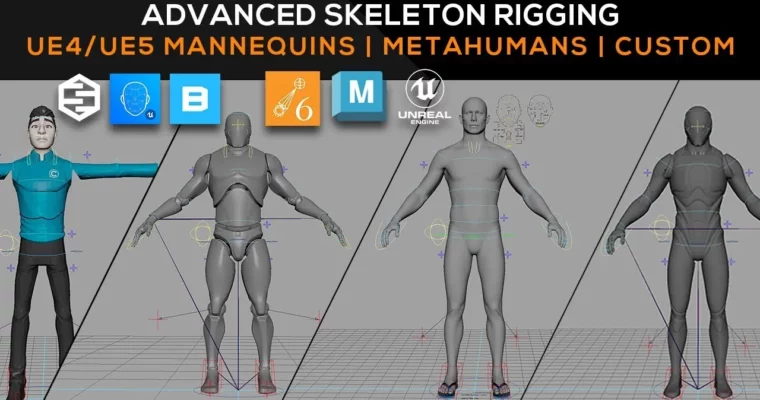 Maya & Unreal Advanced Skeleton Rigging by [REQUIRES UPDATE]