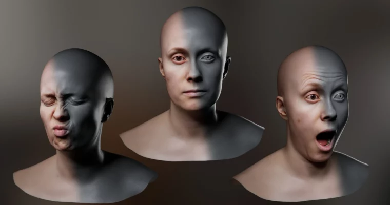 Creating Facial Blendshapes Using Photogrammetry by Adam Spring