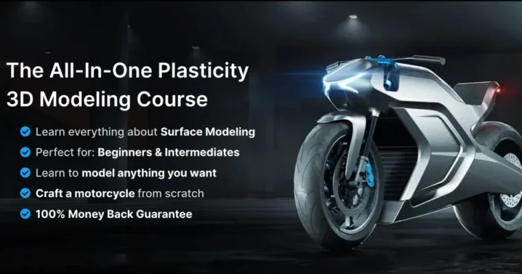 All-In-One Plasticity 3D Modeling Course – Motorcycle by Nikita Kapustin All-In-One Plasticity 3D Modeling Course – Motorcycle by Nikita Kapustin