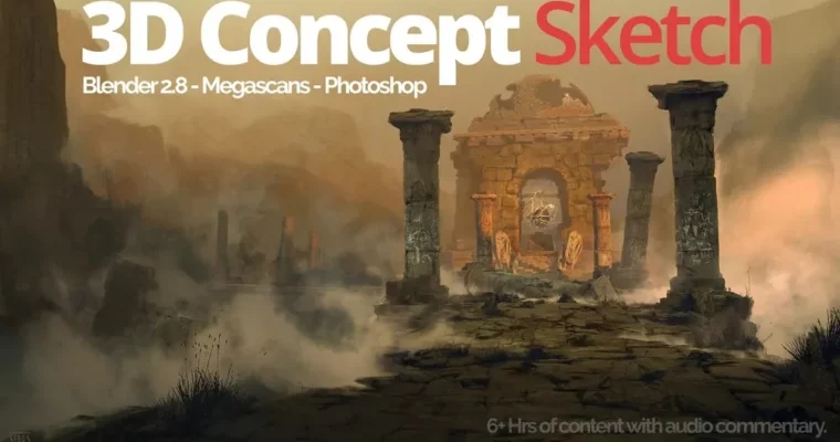 Blender 3D for Concept Art – Full workflow tutorial from Blender to Photoshop by Serg Souleiman