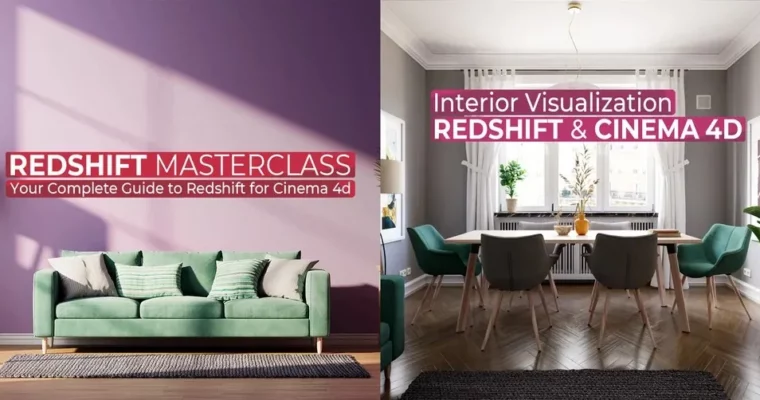 Bundle Redshift Masterclass & Introduction to Interior Visualization with Redshift by MographPlus