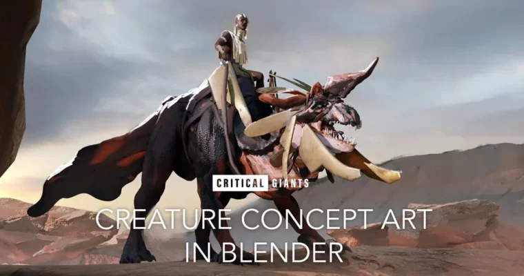 Creature Concept Art In Blender by Critical Giants