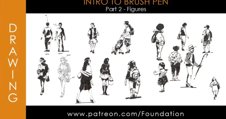 Foundation Patreon – Intro to Brush Pen Part 2- Figures