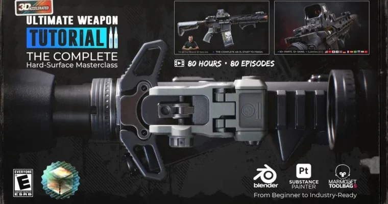 Ultimate Weapon Tutorial 2 – The Complete Hard-Surface Masterclass by Tim Bergholz